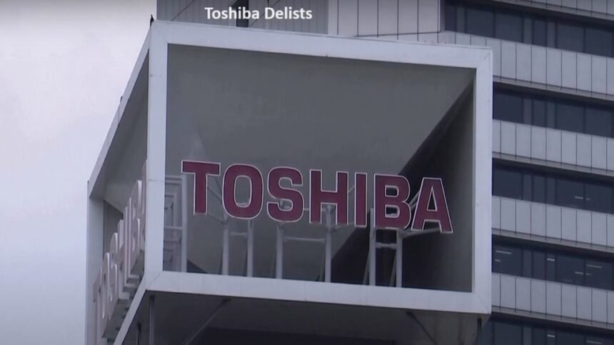 Toshiba shares Delists